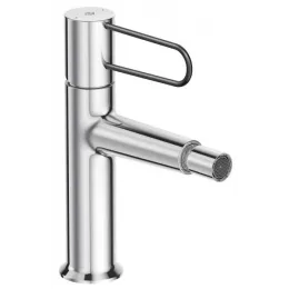 Смеситель для биде Odeon Rive Gauche ручка черная, с донным клапаном E21033-BL-CP Jacob Delafon