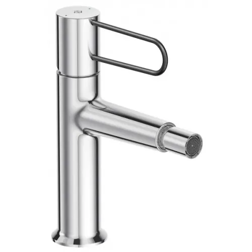 Смеситель для биде Odeon Rive Gauche ручка черная, с донным клапаном E21033-BL-CP Jacob Delafon