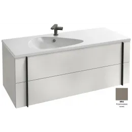 Модуль под раковину Nouvelle Vague 120х50,7х45,5 см, 2 ящика, коричневая кожа EB3035-NR2 Jacob Delafon