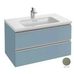 Модуль с раковиной Vox 80 см, серая кожа, подвесной монтаж EXAE112-Z-00+EB2028-RA-N29 Jacob Delafon