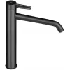 Смеситель для умывальника Nouvelle Vague матовый черный, высокий, чёрный цвет, неповоротный излив, без донного клапана E78340-BLV Jacob Delafon