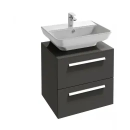 Модуль под раковину Struktura 65х47х57,6 см, серый антрацит, два ящика EB1383-N14 Jacob Delafon