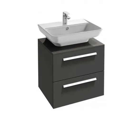 Модуль под раковину Struktura 65х47х57,6 см, серый антрацит, два ящика EB1383-N14 Jacob Delafon