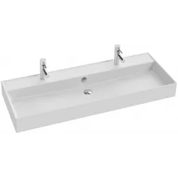 Подвесная раковина Vivienne 120х46,6х12 см, 1 чаша, матовая, санфарфор, двойная EXBK112-BCM Jacob Delafon