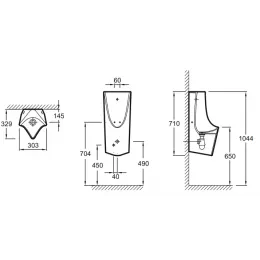 Писсуар Struktura EZA022-00 Jacob Delafon