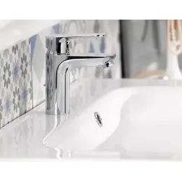 Смеситель для умывальника Oscar неповоротный излив, с донным клапаном E29842-CP Jacob Delafon