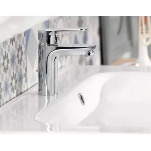 Смеситель для умывальника Oscar неповоротный излив, с донным клапаном E29842-CP Jacob Delafon