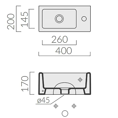 Раковина GALASSIA PLUS DESIGN 6030M