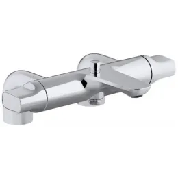 Настенный смеситель Aleo+ с выходом на душ (без лейки), неповоротный излив, термостат E72287-CP Jacob Delafon