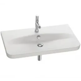 Подвесная раковина Replay 80х46х8 см, с 1 отверстием для смесителя, вес 18,2 кг, санфарфор E4486-00 Jacob Delafon