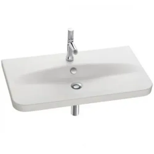 Подвесная раковина Replay 80х46х8 см, с 1 отверстием для смесителя, вес 18,2 кг, санфарфор E4486-00 Jacob Delafon