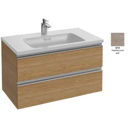 Модуль под раковину Vox 80х46х45,2 см, квебекский дуб, 2 выдвижных ящика, встроенные ручки EB2028-RA-E10 Jacob Delafon