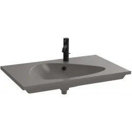 Мебельная раковина Nouvelle Vague 81х51 см, серый, шлифованная нижняя кромка, 1 отверстие для смесителя EXAR112-Z-MG2 Jacob Delafon