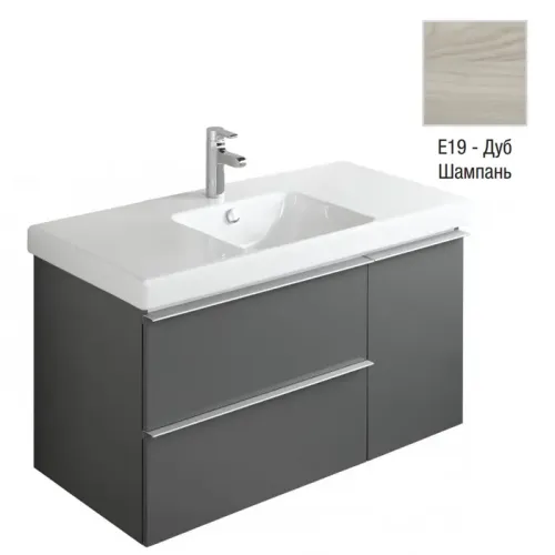 Модуль с раковиной Odeon Up 105 см, дуб шампань, подвесной монтаж EB891-E19+E4731-00 Jacob Delafon