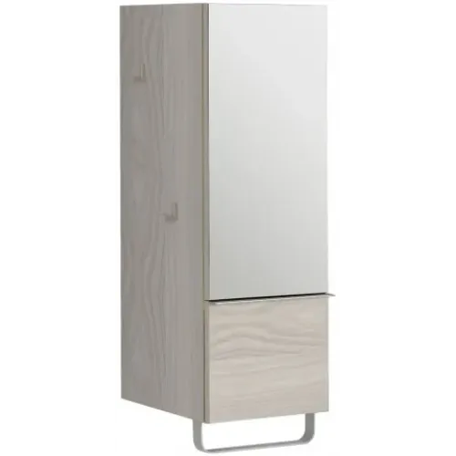 Шкаф Odeon Up 35х34х96 см, дуб шампань, зеркальная дверца, 1 ящик, 2 полочки, шарниры справа, правый EB893D-E19 Jacob Delafon