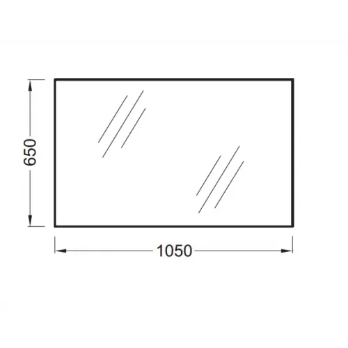 Зеркало 105х65 см, широкое EB1084-NF Jacob Delafon