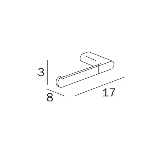 Держатель туалетной бумаги INDA MITO A2025ACR