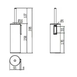 Ершик туалетный INDA MY LOVE AV014AWM