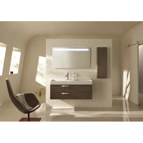 Шкаф Rythmik 30х14х96 см, квебекский дуб, 2 стеклянные полки, 1 встроенная, шарниры слева, левый EB1058G-E10 Jacob Delafon