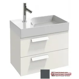 Модуль под раковину Rythmik 59,5х36х42,4 см, 2 ящика, серый антрацит глянцевый EB1300-442 Jacob Delafon