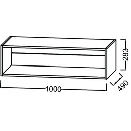Тумба для ванной Odeon Rive Gauche белая, подвесной монтаж 100х49 см EB2518-N18 Jacob Delafon