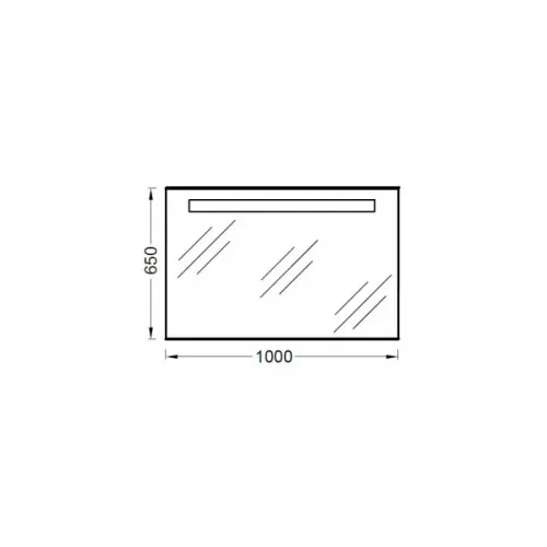 Зеркало Soprano 100х65 см, с подсветкой, с подогревом EB1416-NF Jacob Delafon