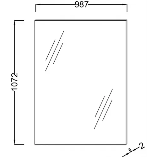 Зеркало Odeon Up 98,7х107,2 см EB1210-NF Jacob Delafon