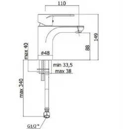 Смеситель для раковины Paffoni Green GR071CR