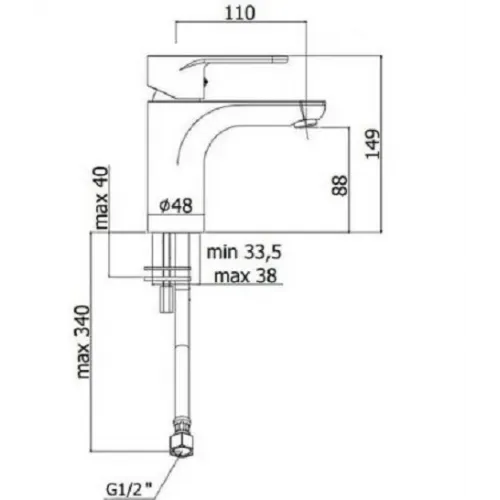 Смеситель для раковины Paffoni Green GR071CR