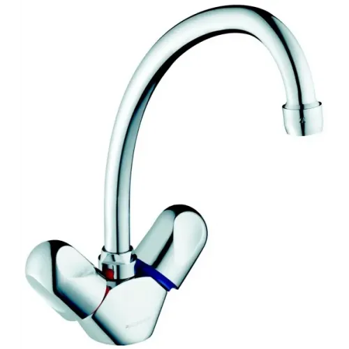 Смеситель для умывальника Galeo CD поворотный излив, с донным клапаном E72920-CP Jacob Delafon