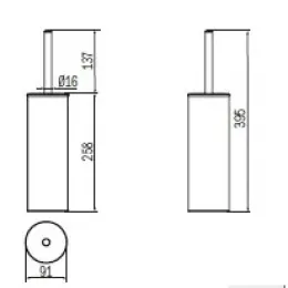 Ершик туалетный INDA MY ART AV014BCR04Y