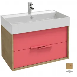 Модуль под раковину Vivienne 80х46х45 см, арлингтонский дуб, без ручек EB1584-E70-E70 Jacob Delafon