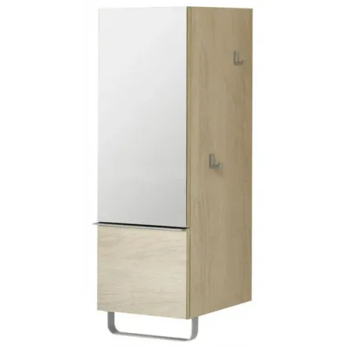 Шкаф Odeon Up 35х34х96 см, квебекский дуб, 1 ящик, 1 зеркальная дверца, 2 стеклянные полочки, левый EB893G-E10 Jacob Delafon