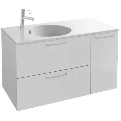 Модуль под раковину Odeon Rive Gauche 100х50,8х56,8 см, белый блестящий, ручки хром EB2544-R5-N18 Jacob Delafon