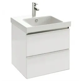 Модуль под раковину Odeon Up 57х48,5х53 см, 2 ящика, белый глянцевый EB878-G1C Jacob Delafon