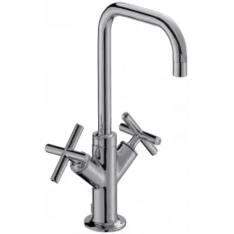 Высокий смеситель на столешницу Purist 29,6 см, поворотный излив, с донным клапаном E14595-3-CP Jacob Delafon