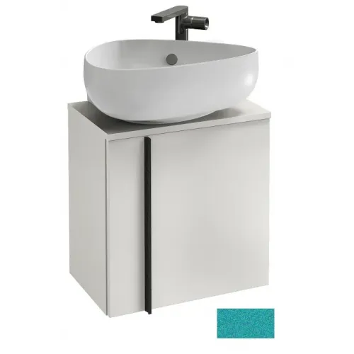 Модуль под раковину Nouvelle Vague 45х30х46,8 см, бирюзовый матовый, шарниры справа, 1 полка EB3045D-M57 Jacob Delafon