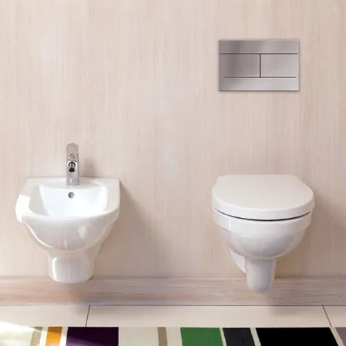 Комплект унитаза с инсталляцией Patio подвесной унитаз, клавиша смыва хром, механизм экономии воды, с микролифтом, с кнопкой E5504/ E4316 - Patio Jacob Delafon