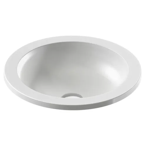 Встраиваемая сверху раковина Vox 48х48 см, с переливным отверстием в передней части, санфарфор EYL102-00 Jacob Delafon