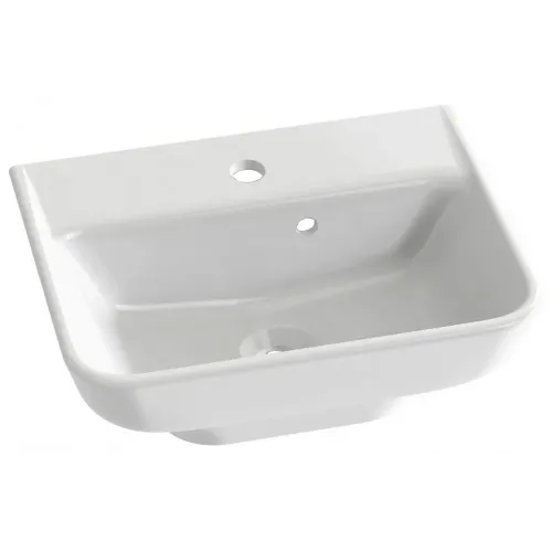 Подвесная раковина Struktura 45х35х12,8 см, с отверстием перелива, санфарфор EGH111-00 Jacob Delafon
