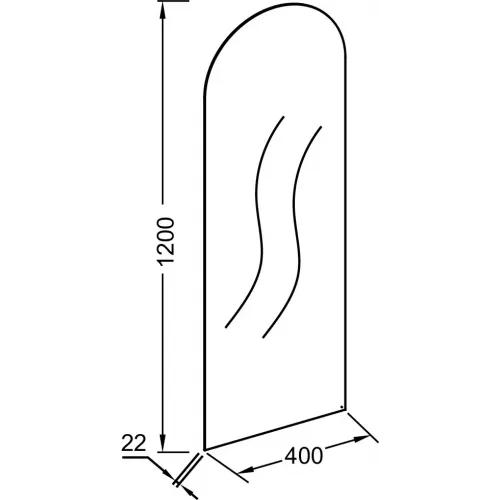 Зеркало 40х120 см EB1424-NF Jacob Delafon