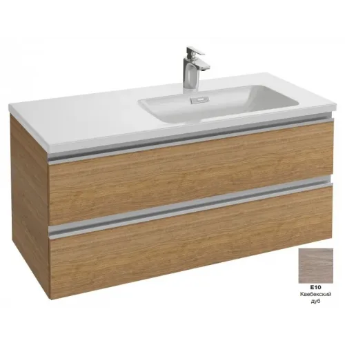 Модуль под раковину Vox 100х46х45 см, квебекский дуб, 2 выдвижных ящика, встроенные ручки EB2026-RA-E10 Jacob Delafon