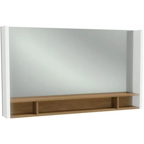 Комплект мебели для ванной Terrace 120 см, блестящий белый лак, подвесной монтаж, с подсветкой EB1183-NF+EB1188-G1C+EXB9112-00 Jacob Delafon