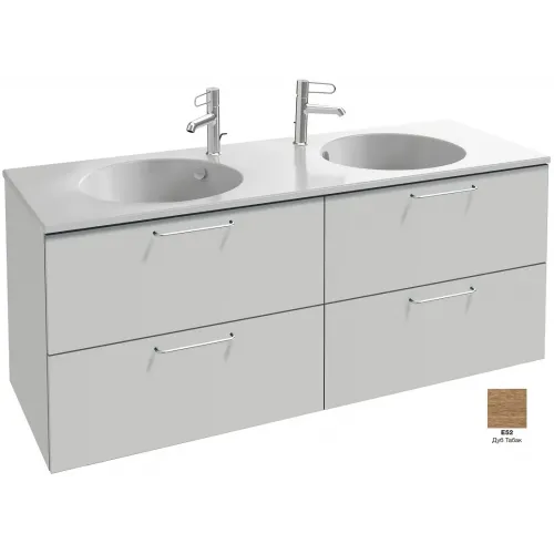 Модуль под раковину Odeon Rive Gauche 140х50,8х56,8 см, 4 ящика, ручки хром, дуб табак EB2526-R5-E52 Jacob Delafon
