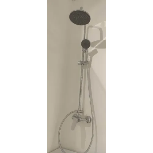 Душевая система без излива Brive выставочный образец, 5 режимов, 20 см, round, верхний душ, с лейкой E24329-CP/У Jacob Delafon