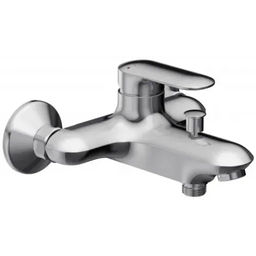 Настенный смеситель Kumin с выходом на душ (без лейки), неповоротный излив E1385-CP Jacob Delafon