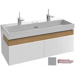 Модуль под раковину Terrace 120х48х38 см, пепельный глянцевый, верхний ящик из цельного дерева, система push-to-open EB1188-G1G Jacob Delafon