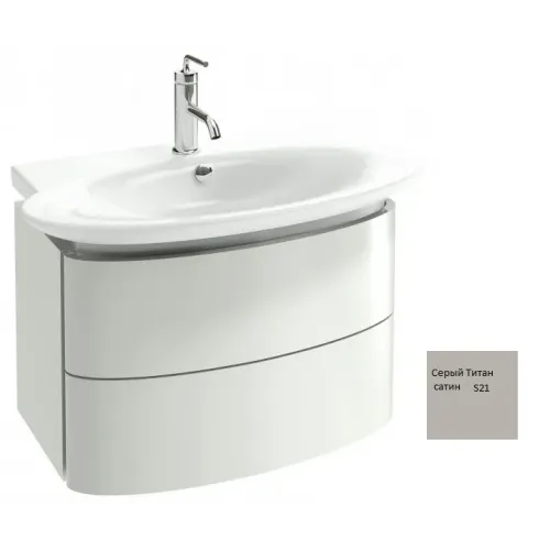 Модуль под раковину Presqu'ile 66х41х45,2 см, серый титан сатин, 2 выдвижных ящика EB1103-R-S21 Jacob Delafon