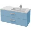 Модуль под раковину Vox 100х46х45,2 см, матовый аквамарин, для правосторонней раковины, 2 ящика, изогнутая ручка EB2076-R1-M43 Jacob Delafon