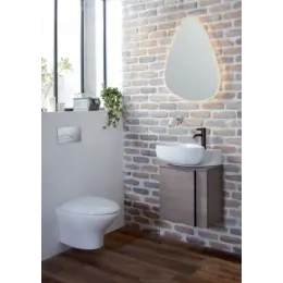 Подвесная раковина Nouvelle Vague 45х36х10 см, 1 отверстие для смесителя, санфарфор EGK112-00 Jacob Delafon